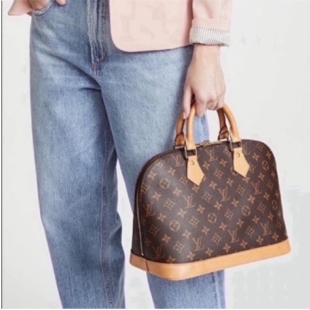 Louis Vuitton Alma PM Handbag Bag Tote Boston Bag - Picture 2 of 14